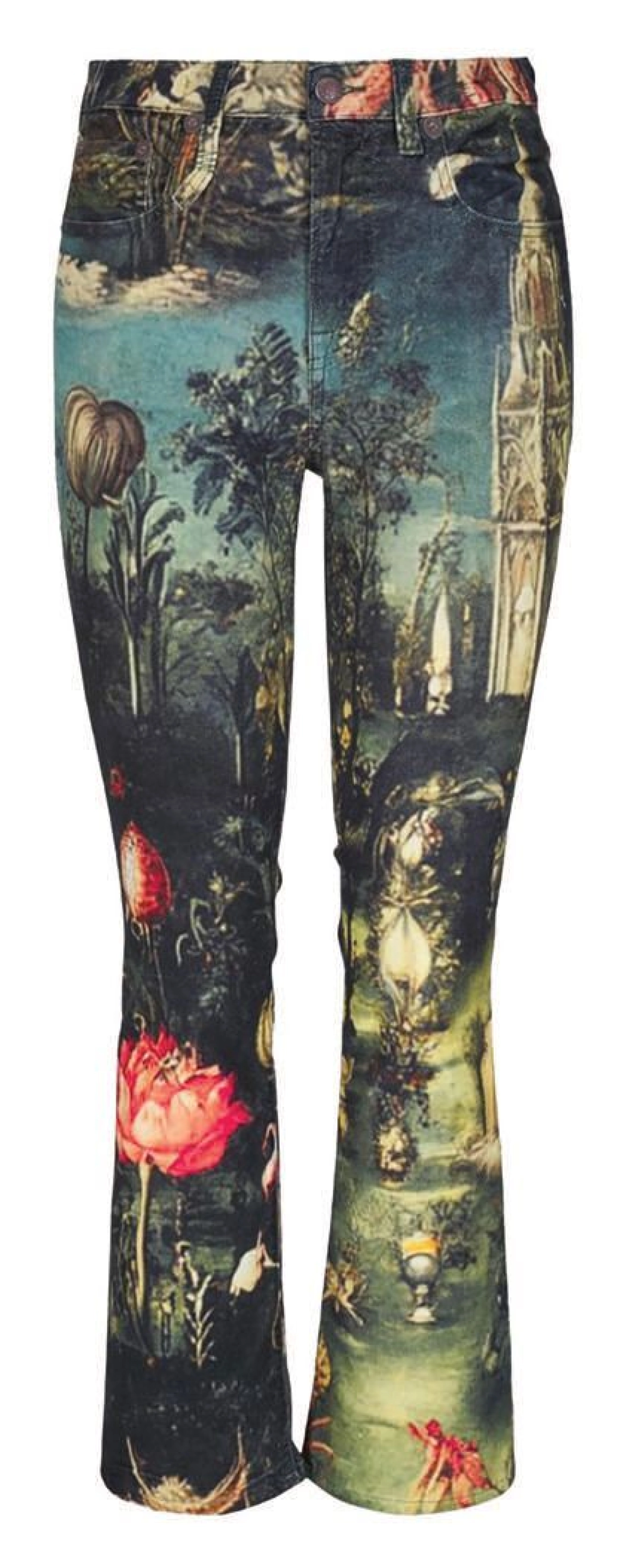 R13 Velvet Pant âI love the crazy-cool photography printed on this velvetâitâs a sexy silhouette with an artistic twist.â r13.com PHOTO COURTESY OF BRAND