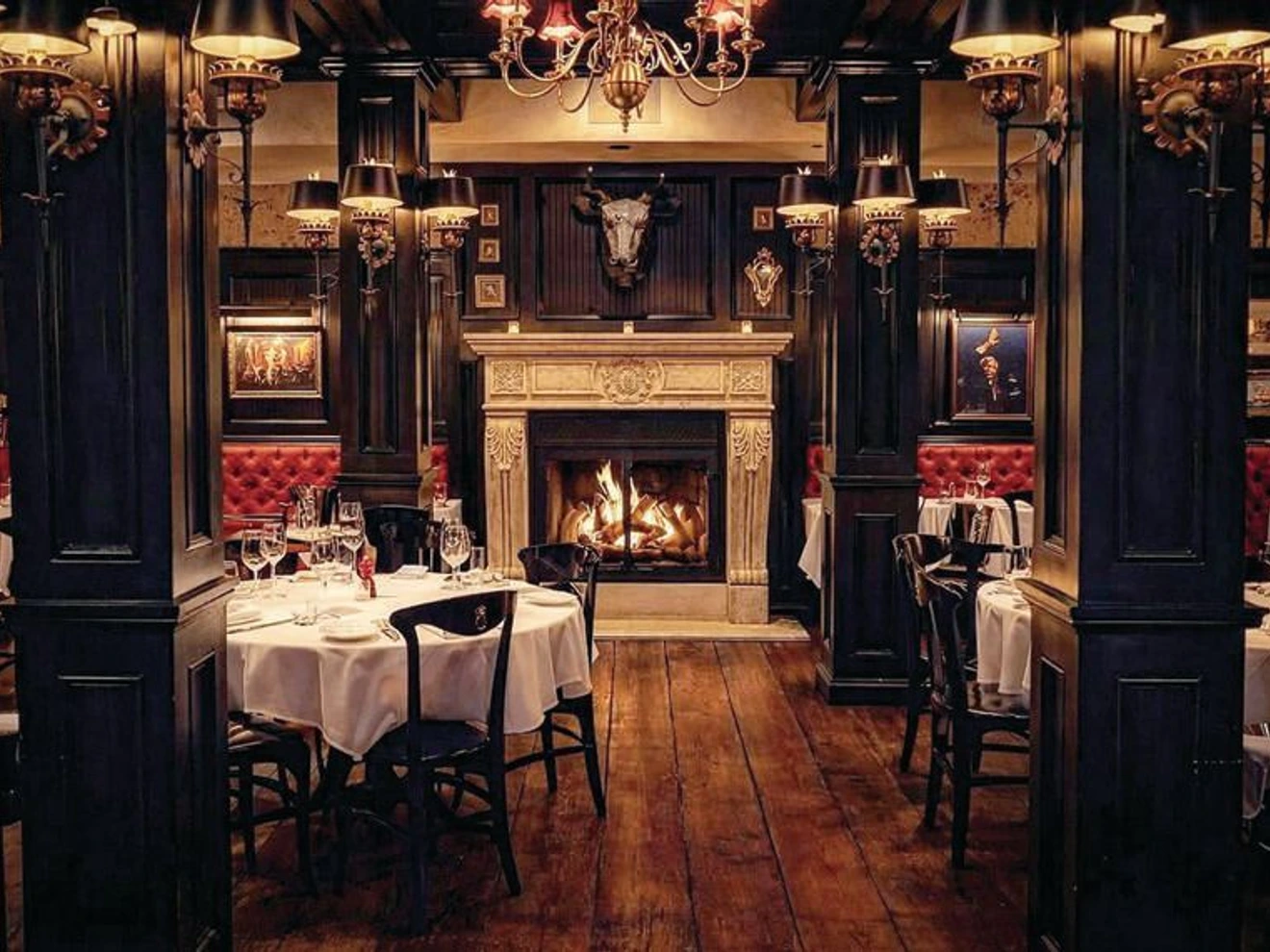 SteakHouse No. 316âs dining room has old-world aura. STEAKHOUSE NO. 316
