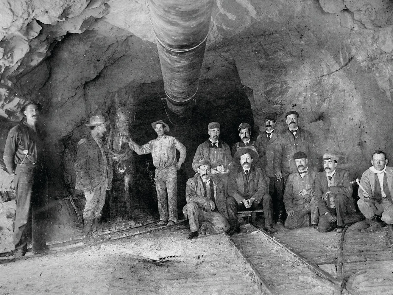 Samuel Newhouse envisioned a drainage tunnel dug below the mines between Idaho Springs and Central City to avoid hauling water out of the shafts. Construction on the Newhouse Tunnel, later known as the Argo Tunnel, began in 1893. PHOTO COURTESY OF THE HISTORICAL SOCIETY OF IDAHO SPRINGS