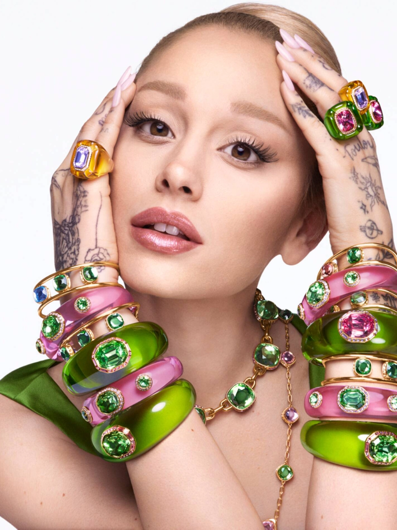 Ariana Grande Dazzles in Swarovski's Spring/Summer 2025 Campaign