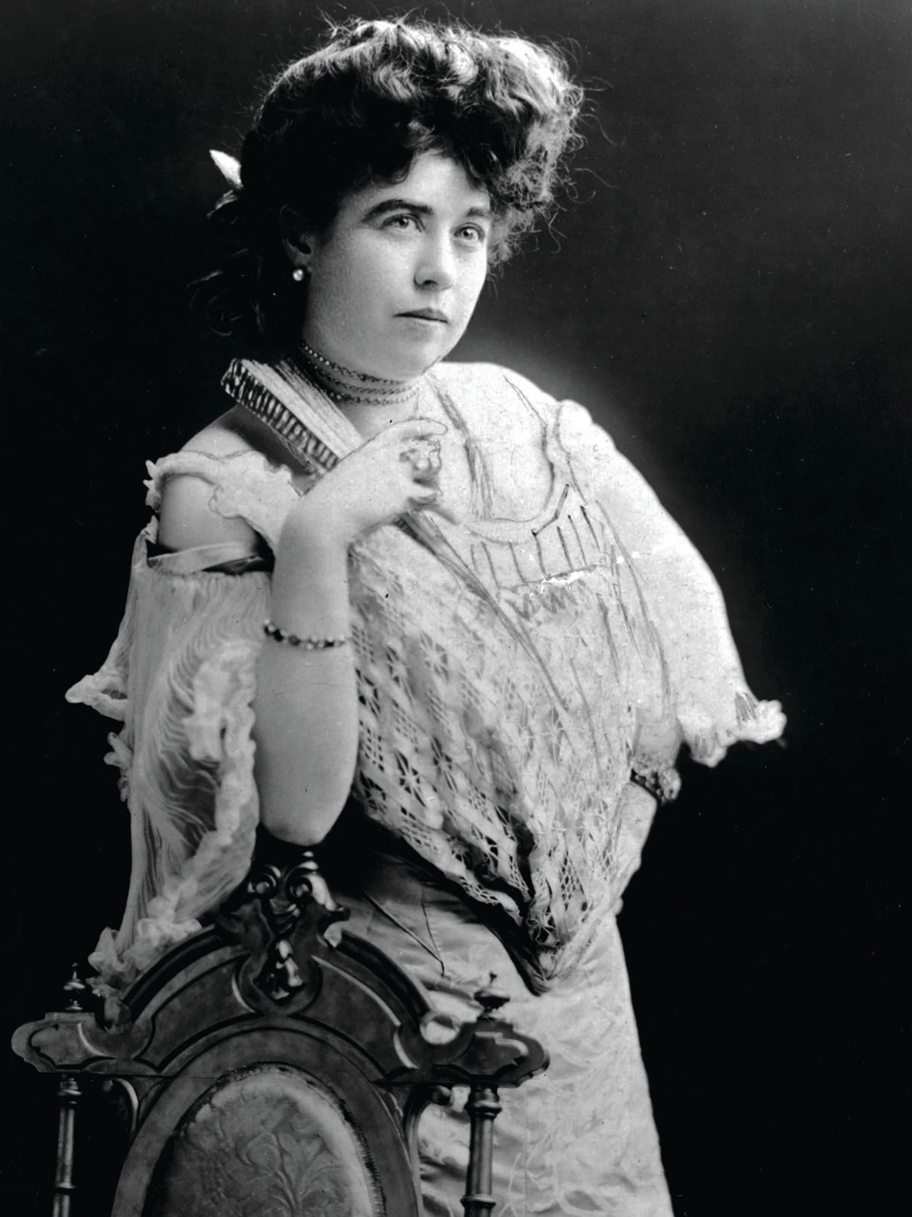 Titanic survivor, activist and philanthropist Molly Brown traveled widely and favored high-end fashions from Paris. She and her husband, James Joseph Brown, built a mansion in Denver's Capitol Hill neighborhood just before the silver crash of 1893. PHOTO COURTESY OF HISTORY COLORADO (MOLLY BROWN, CA. 1890-1910, 89.451.1741)