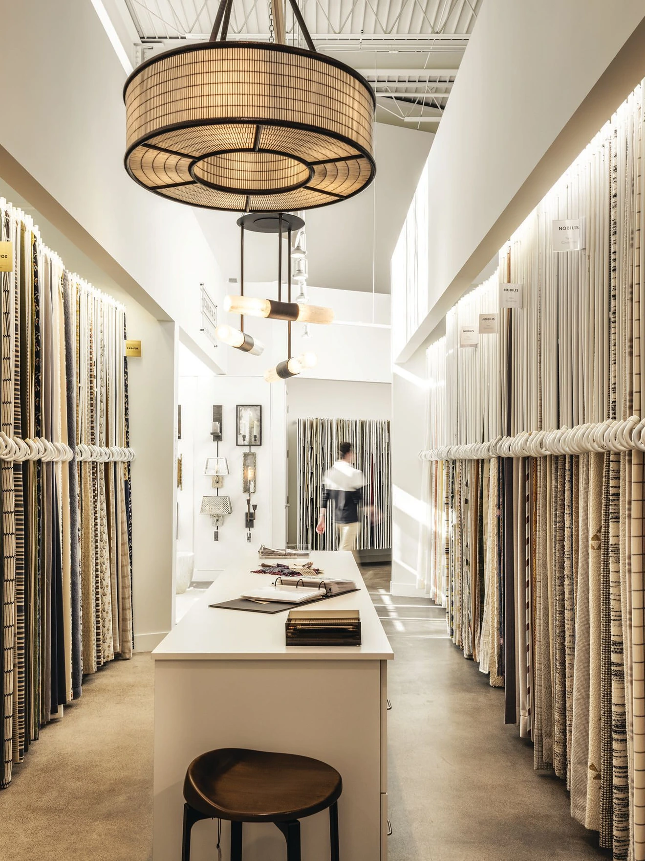 Kneedler Fauchere, known for its luxury textile collections, is one of many showrooms at the Denver Design District. PHOTO BY PARRISH RUIZ DE VELASCO OF PARRCH