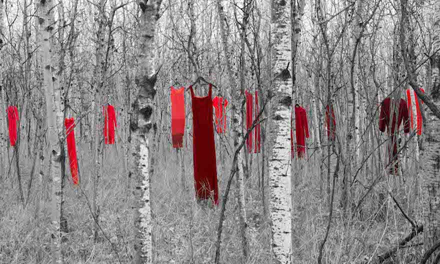 open lace back dress Red Dress Special Sponsorship – Honoring MMIW – Red Earth main image 1