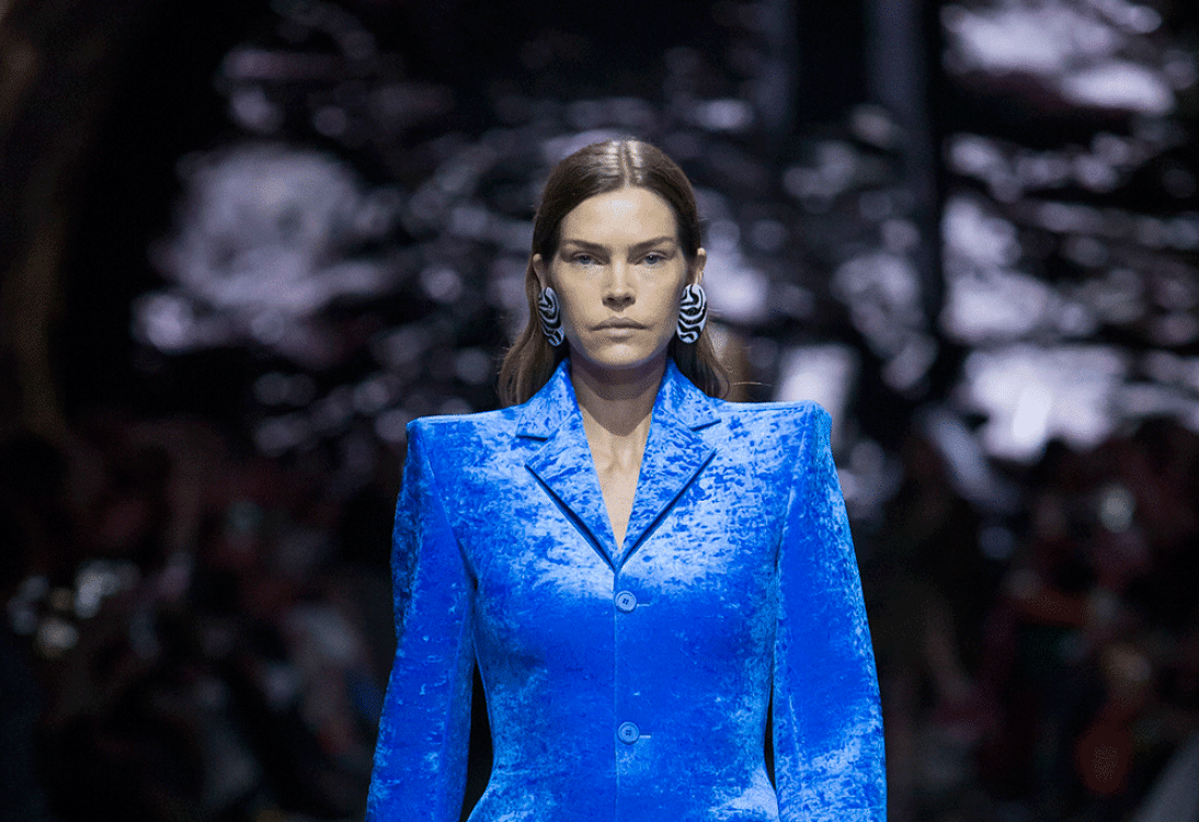 Spring's Boldest Coat: Balenciaga's 3D Velvet Stunner