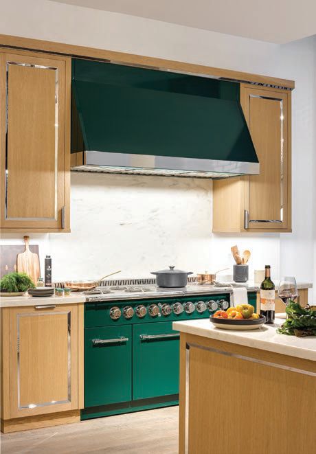 Liven your kitchen with a pop of green. PHOTO COURTESY OF L’ATELIER PARIS HAUTE DESIGN