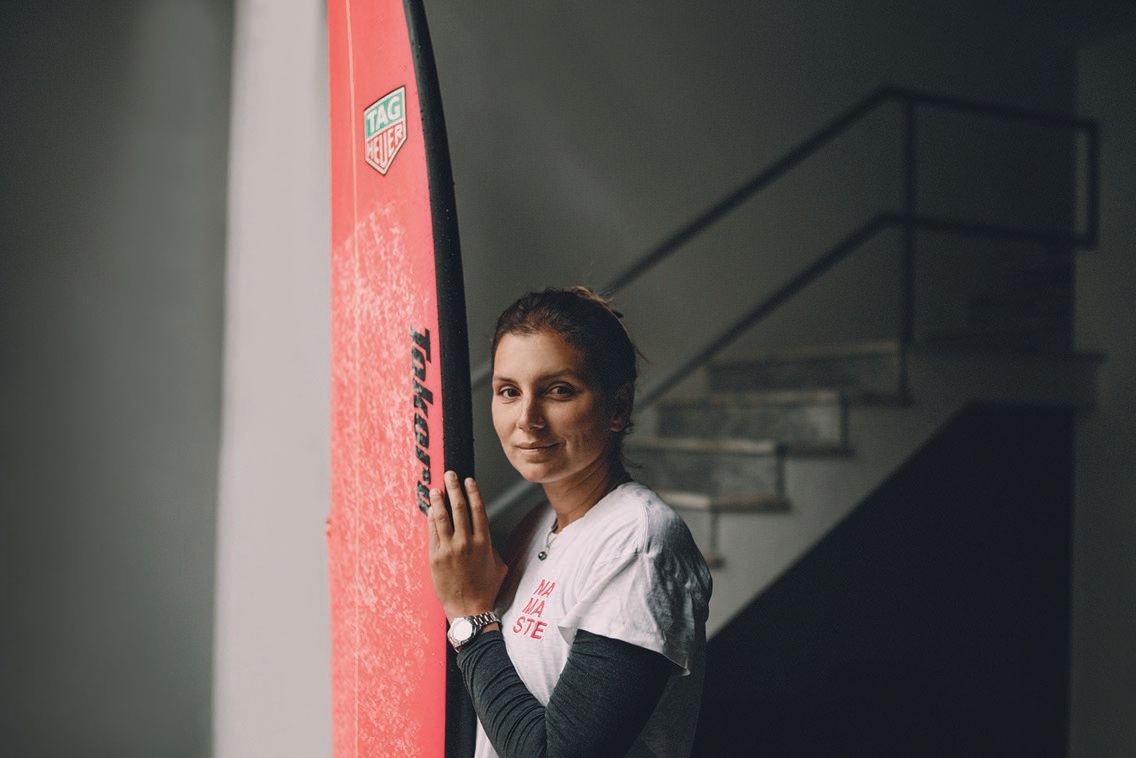 Gabeira wearing her Aquaracer. PHOTO COURTESY OF TAG HEUER