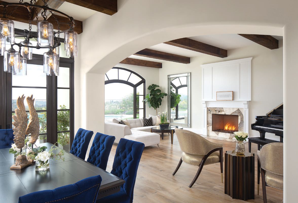 Rancho Santa Fe Home: Farmhouse Chic Meets Glamorous Design
