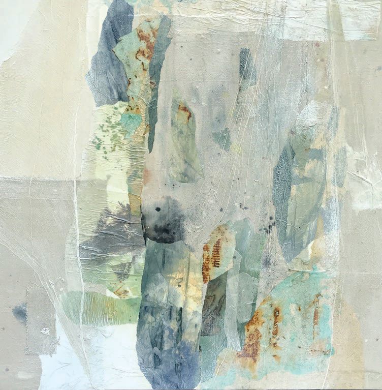 Lauren Betty, “Luscious #2” (mixed media on canvas), 48 inches by 48 inches PHOTO BY LAUREN BETTY