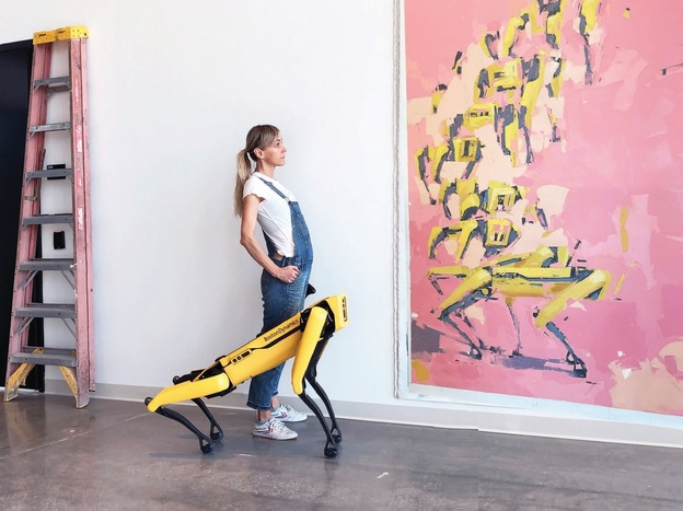 Painter Agnieszka Pilat is Silicon Valley's answer to where great art and our muses are headed. It's all about the almighty machine and innovation by the brushstroke.