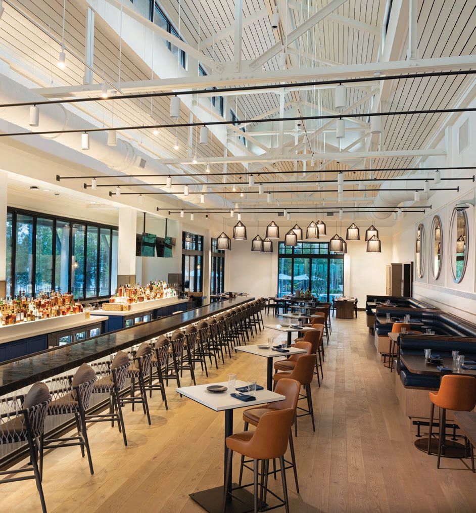 The restaurant at Richland Pointe features interior design that promotes health and wellness PHOTO COURTESY OF REYNOLDS LAKE OCONEE