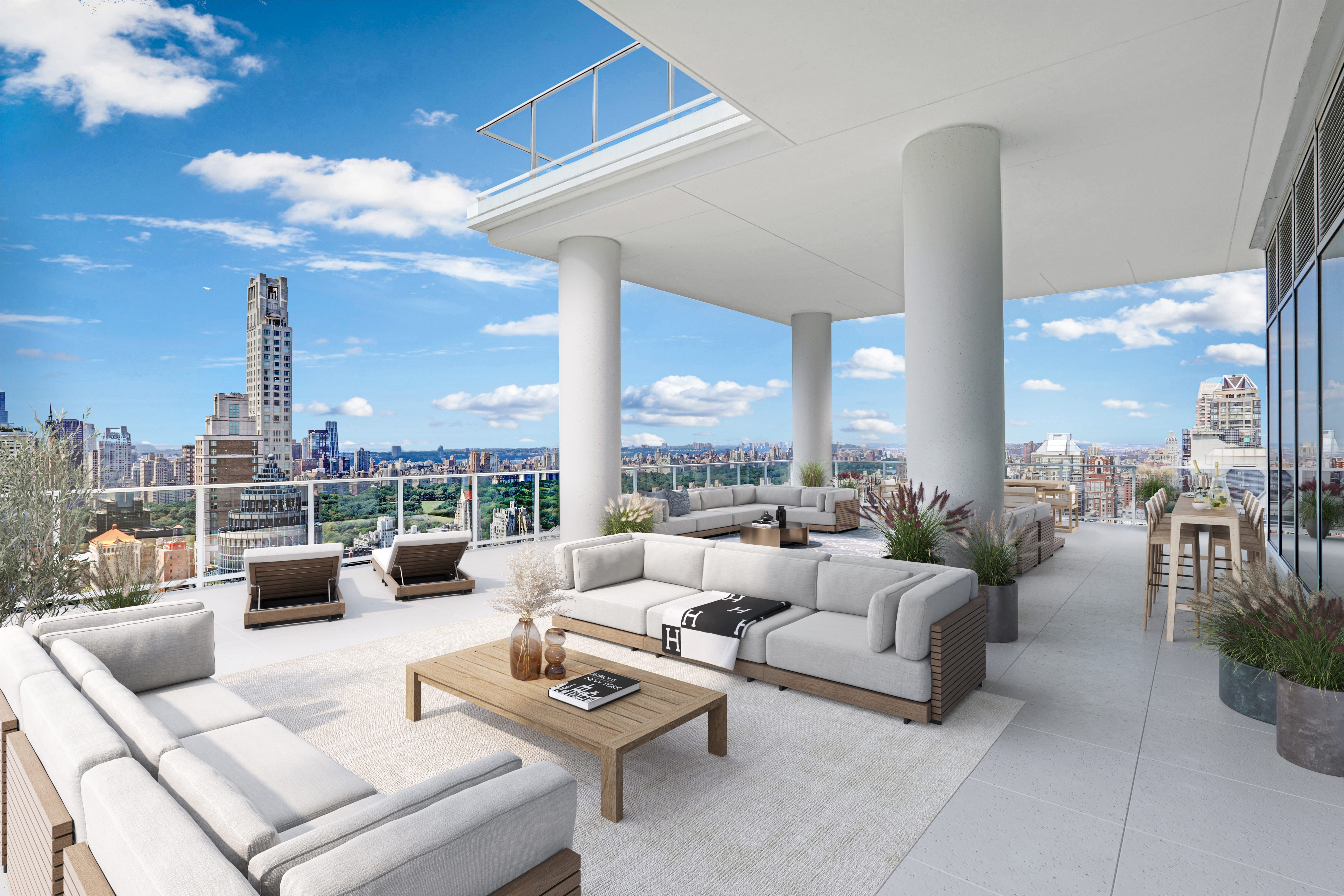 View of Exclusive NYC Penthouse Rooftops: Live the High Life