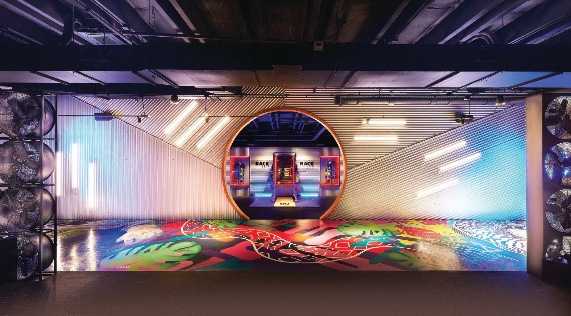 Energy abounds at this splashy new fitness sanctuary.