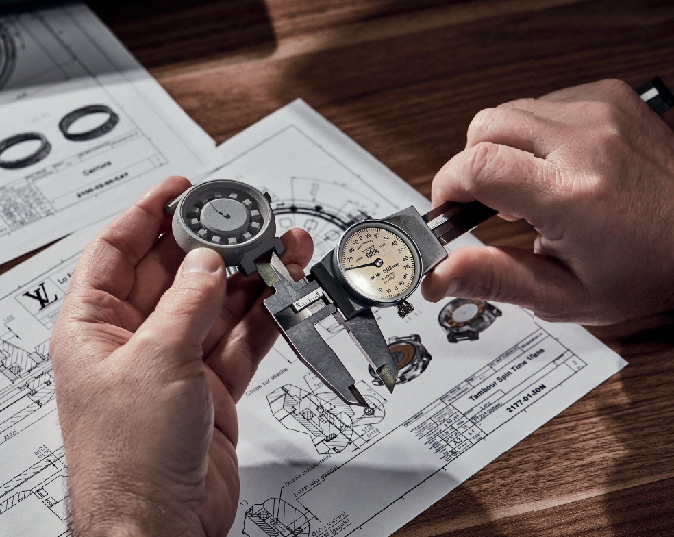 No detail is too small—a wax model of a Tambour in the development process. PHOTO COURTESY OF LOUIS VUITTON