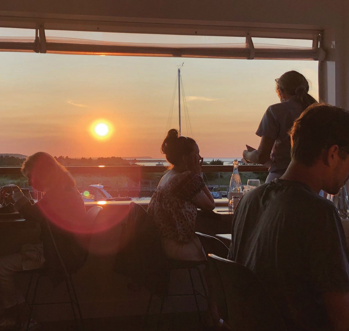 Stunning sunset views at Bostwick’s on the Harbor
