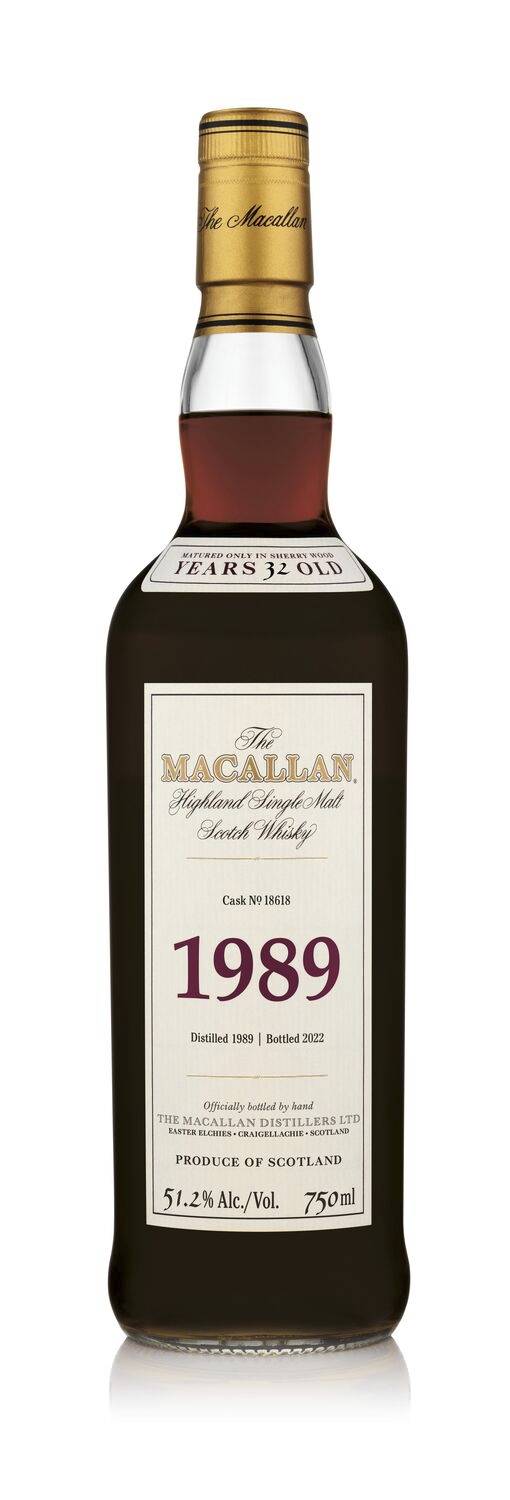 The Macallan Unveils Exclusive $18K Fine & Rare 1989 Whiskey