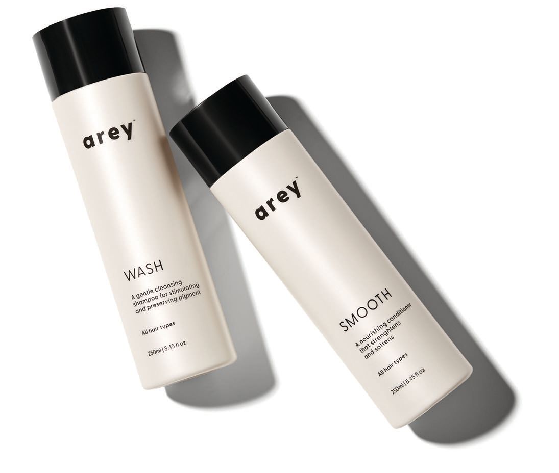 Arey Wash shampoo and Smooth conditioner, areygrey.com. PHOTO: BY KELSEY FUGERE