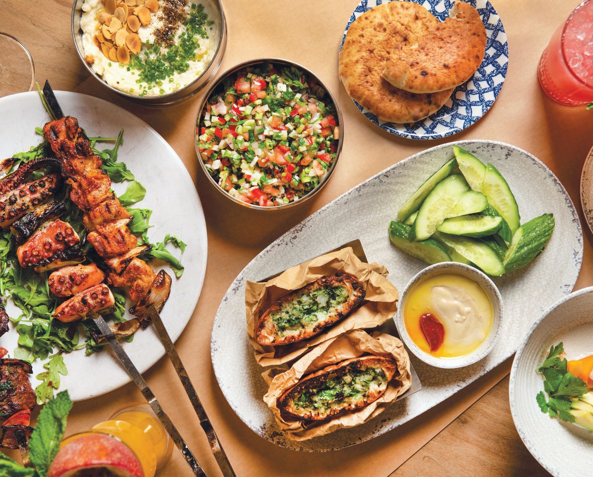 Downtown Miami says hello to Middle Eastern tapas and island-inspired cocktails.