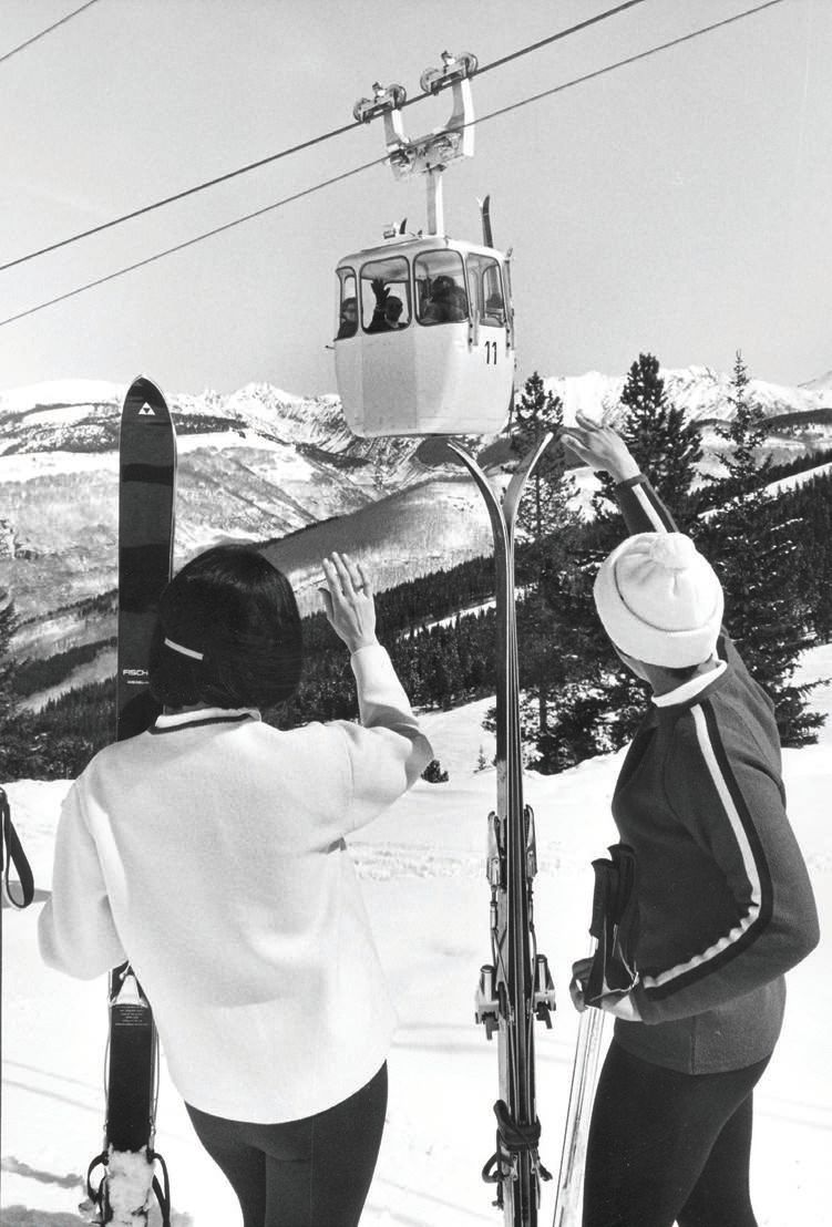 Between May and December of 1962, one gondola and four chairlifts (2, 3, 4 and 5) were constructed, trails were cut and the Lodge at Vail was built. This season, look for high-speed lifts in Game Creek and Sun Down bowls. PHOTO COURTESY OF COLORADO SNOWSPORTS MUSEUM AND HALL OF FAME
