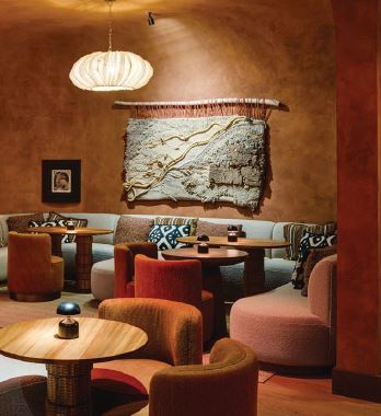 Intimate seating inside the alluring lounge PHOTO BY ALEX TARAJANO PHOTOGRAPHY