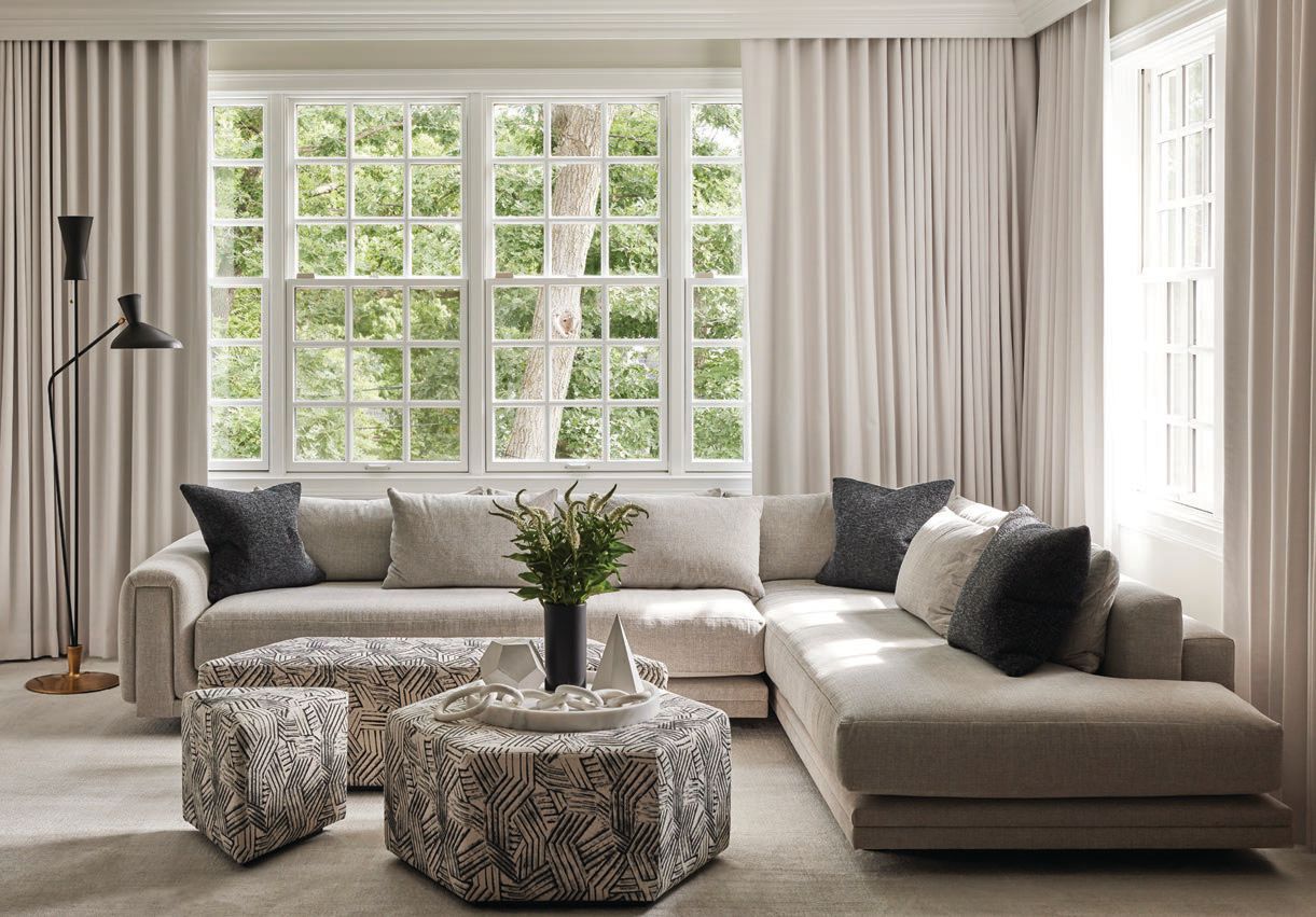 Geiger Textiles Resca Sleek Highland Park Home Design by Rebel House