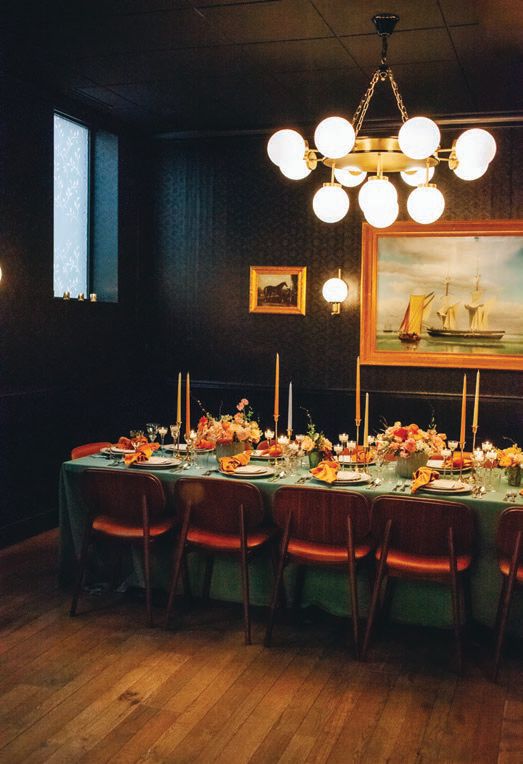 The Fort Sheridan room seats up to 35 for private events PHOTO BY NEIL BURGER