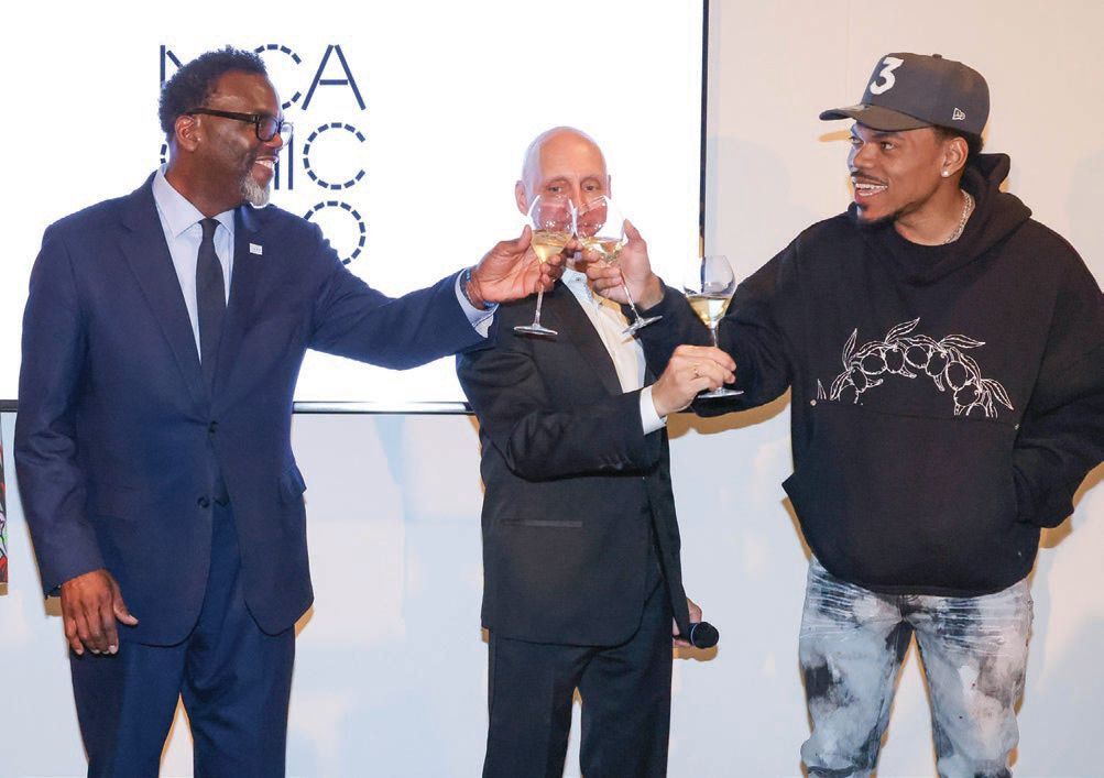 Tony Lawson Rapper MCA's Vernissage Benefit: Chicago Celebrities Gather