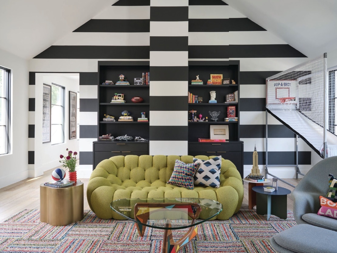 Vibrant Modern Farmhouse: A Colorful Family Home Design