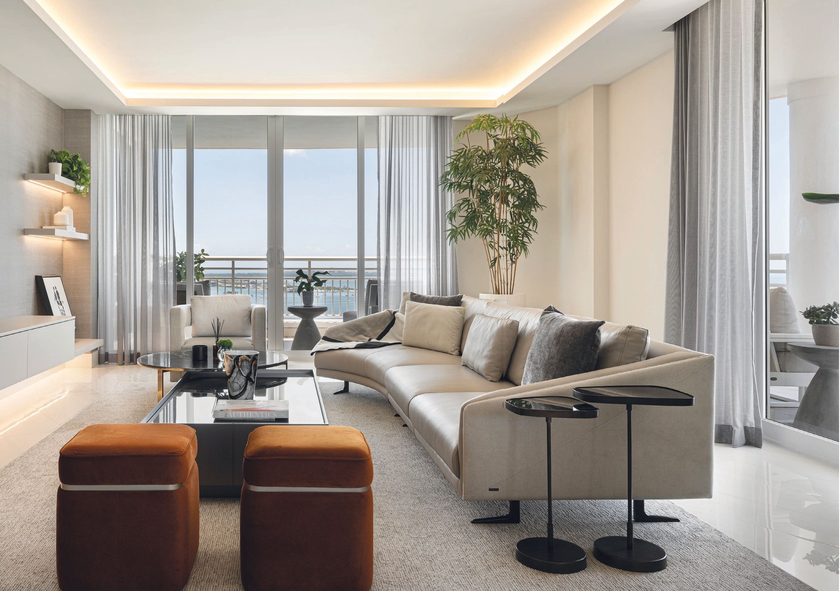 Sleek Contemporary Condo Design on Brickell Key