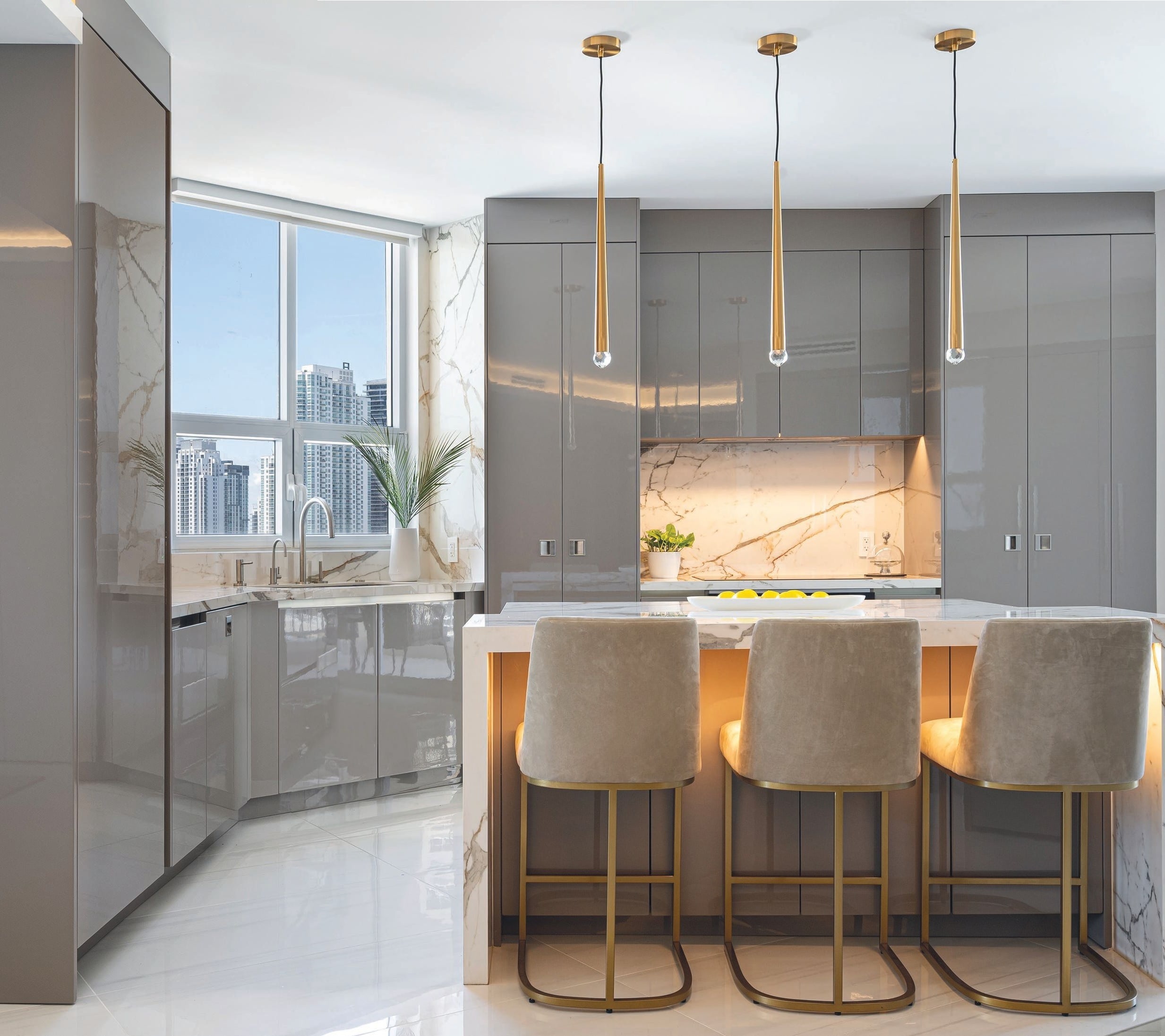 Sleek Contemporary Condo Design on Brickell Key