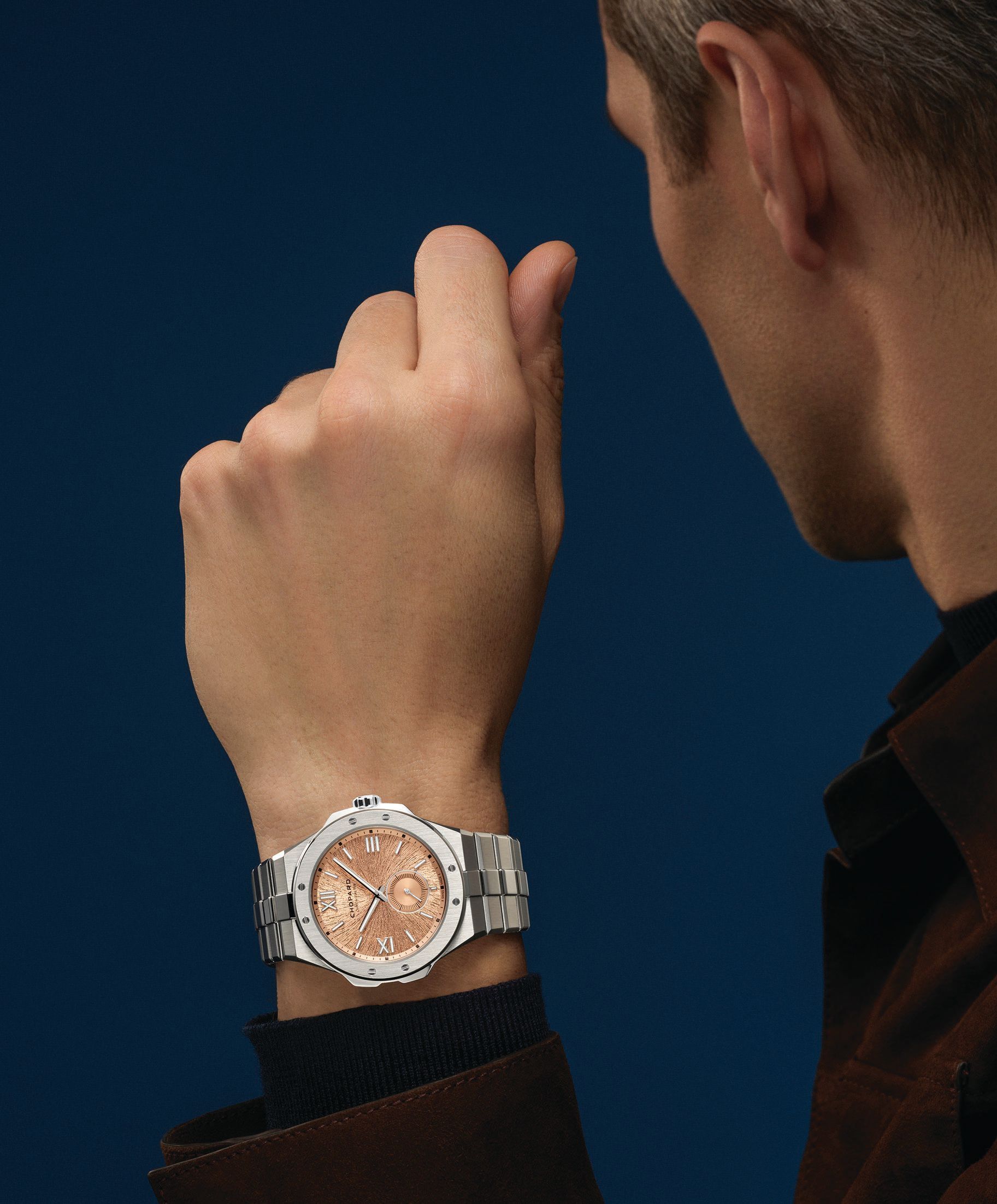 The Alpine Eagle XPS is made of Lucent Steel, a proprietary metal made of 70% recycled steel PHOTO COURTESY OF CHOPARD