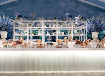 they skipped the traditional cake in favor of an epic dessert bar Photographed by Ben Finch