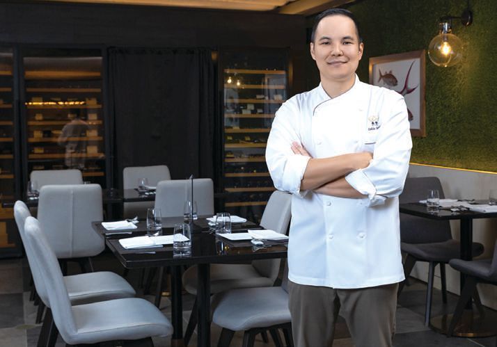 Executive chef Colin Sato inside the intimate dining room. PHOTOS COURTESY OF ESPACIO THE JEWEL OF WAIKIKI