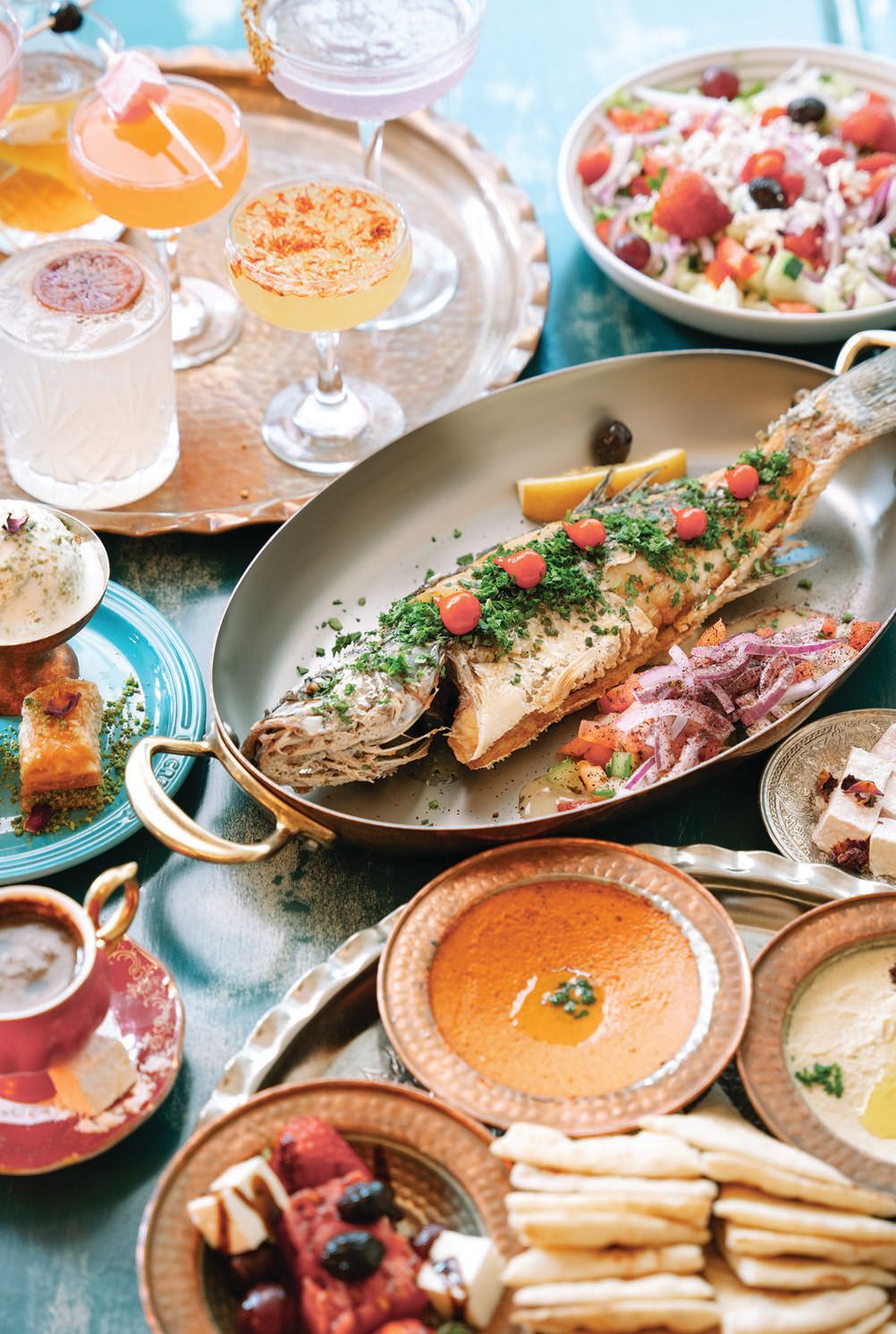 Feast on Turkish flavors with Hawaiian-grown ingredients including Maui onions and O‘ahu tomatoes at Istanbul Hawai‘i. PHOTO COURTESY OF ISTANBUL HAWAI‘I