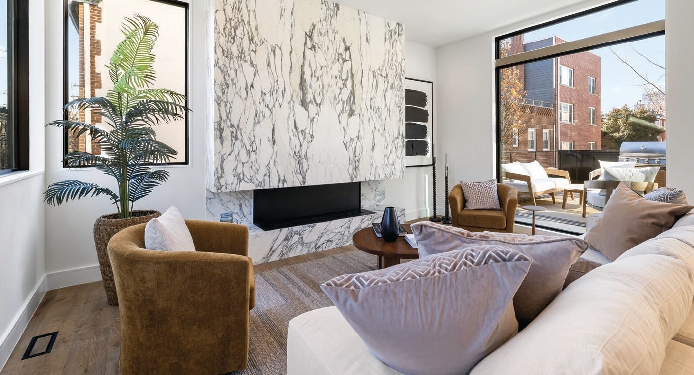 The home offers the perfect mix of indoor and outdoor living, with a cozy main living area and terrace for summer PHOTO BY DANIEL ISAYEFF