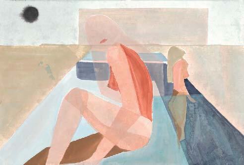 “I have always admired Kristen Giorgi’s work and the philosophy behind it. I love her fi gurative painting style, which is a perfect blend of edgy and soft.” Kristen Giorgi, “La Piscina,” kristengiorgi.com  PHOTO COURTESY OF BRAND