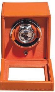“As a timepiece enthusiast, I’m always expanding my collection of watch winders. WOLF has established a legacy of innovation and exquisite design that are both functional and stylish additions to any space.” WOLF Watch winder with cover, brownjewelers.com PHOTO COURTESY OF BRAND