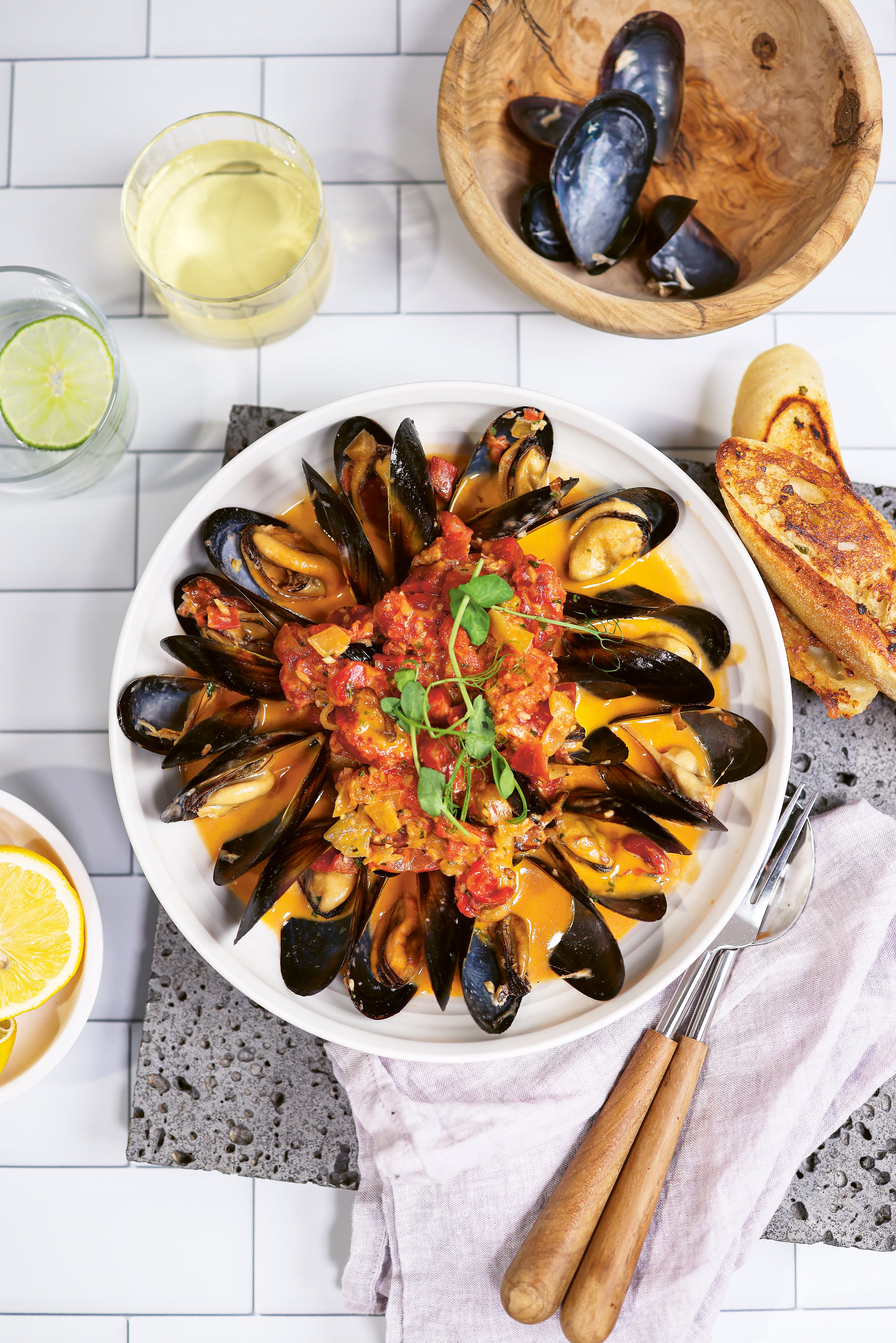 Jerry Ranson Recreate JRDN Chef's Steamed Mussels Recipe