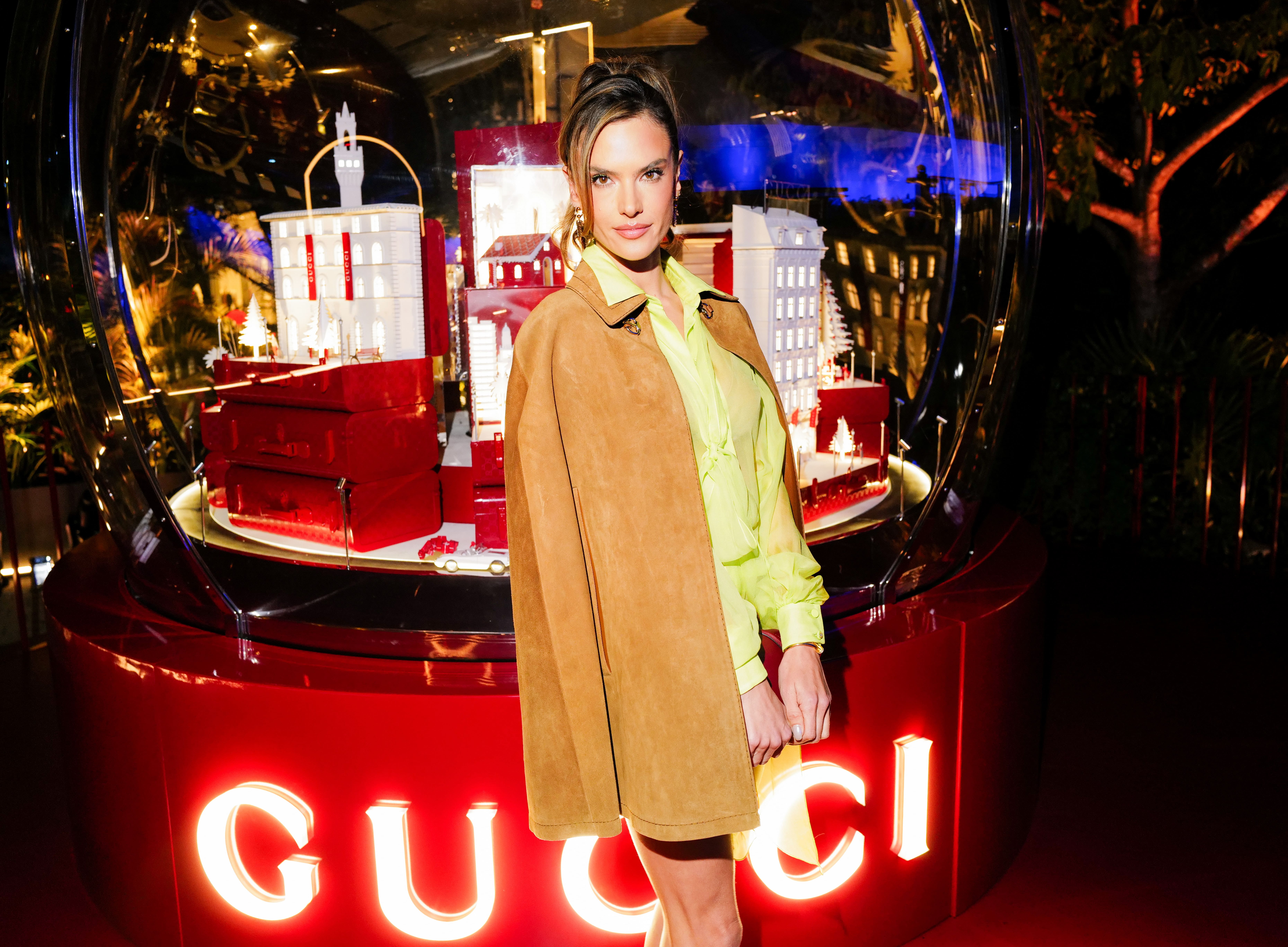 Gucci's Holiday Snow Globe Installation in Miami