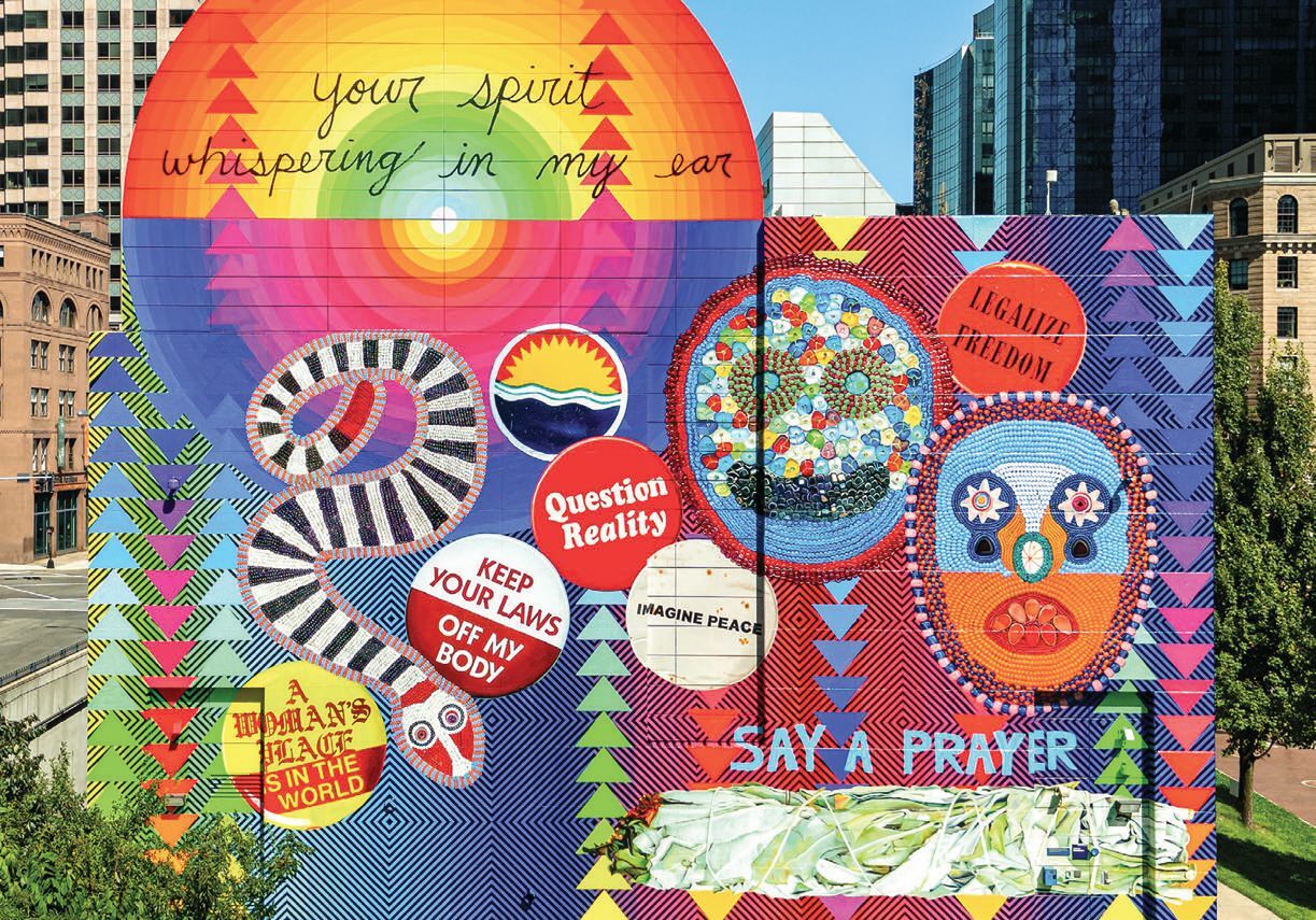 Indigenous Art Spotlight: Jeffrey Gibson's Mural in Dewey Square