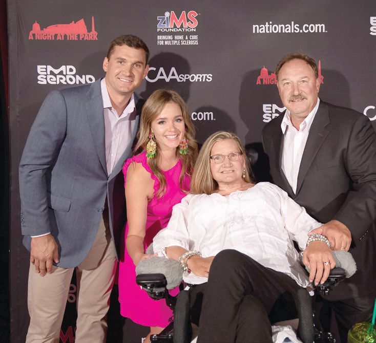 Ryan and Heather Zimmerman with Ryan’s parents at a zimsFoundation event. PHOTO COURTESY OF RYAN AND HEATHER ZIMMMERMAN