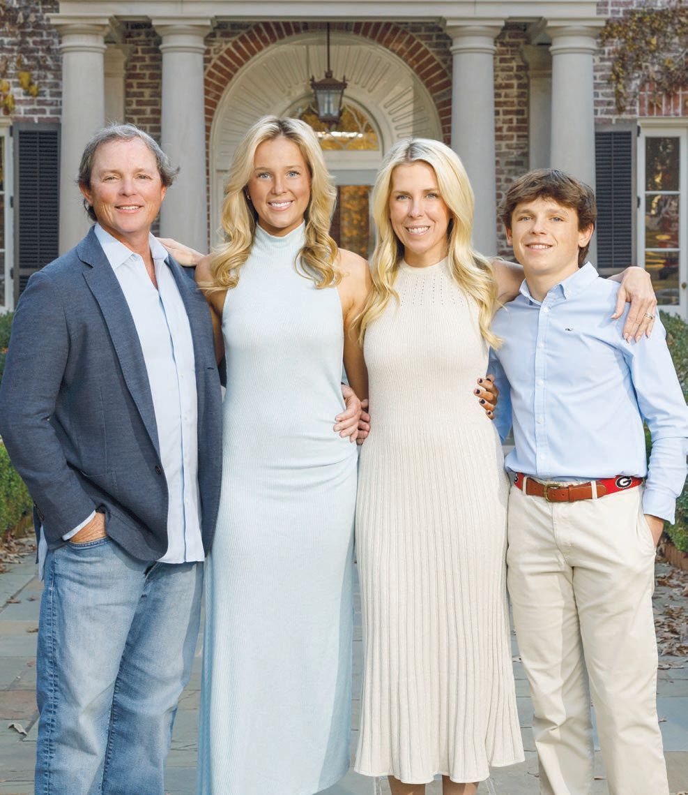 Bonneau Ansley with his wife and two children PHOTO COURTESY OF BONNEAU ANSLEY