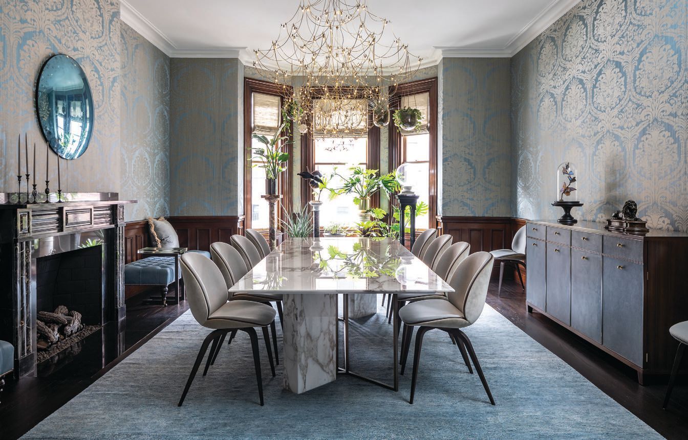Dapper details meet romanticism in one Boston townhome’s exquisite renovation.