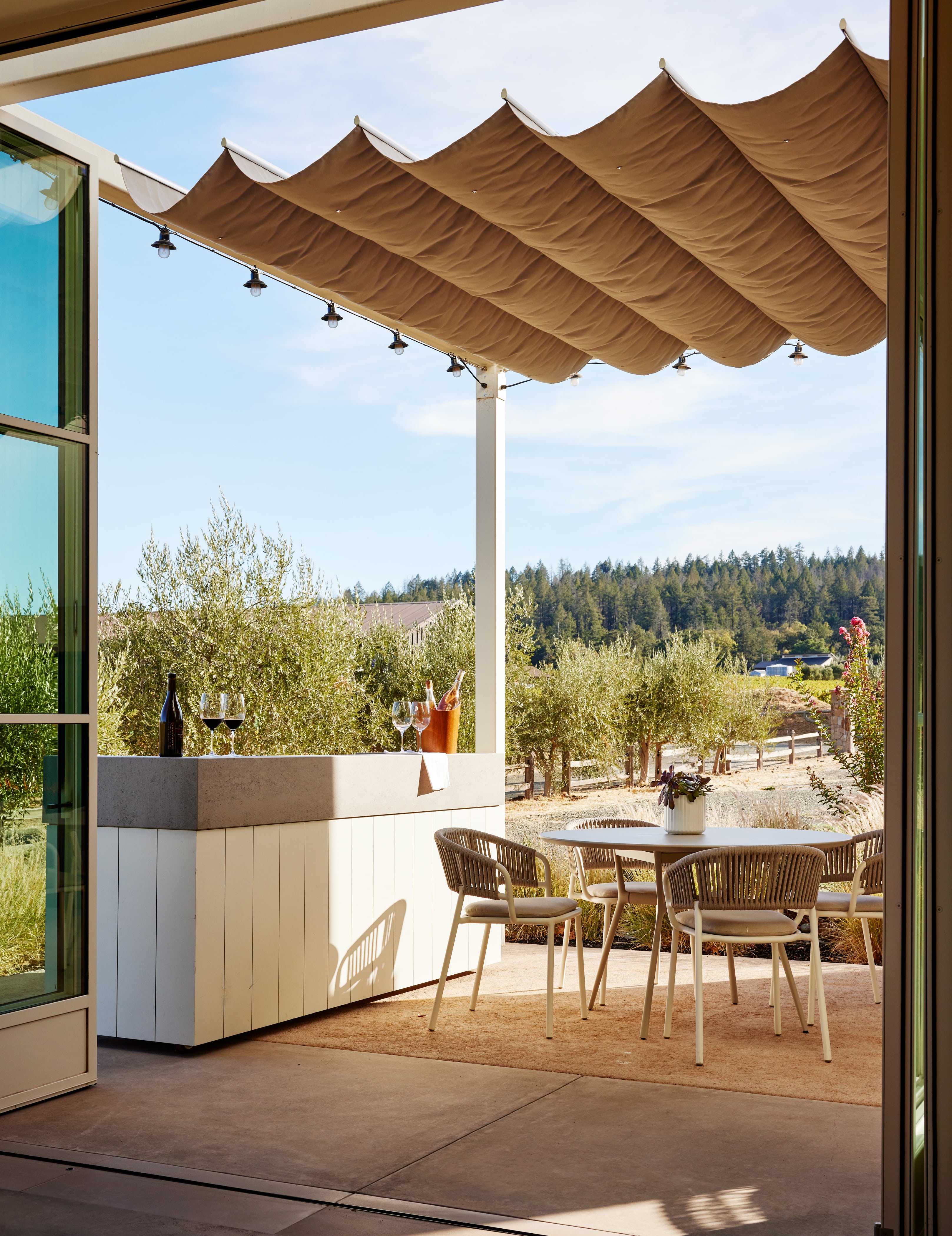 Miller House: A Serene Tasting Room at Frank Family Vineyards