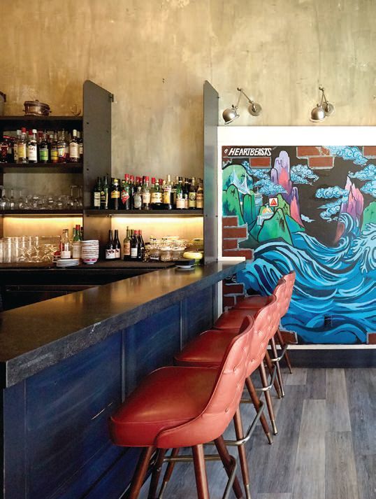 The interior of Ken Oringer’s Little Donkey restaurant. PHOTO BY: NATALIE ANN SCHAEFER