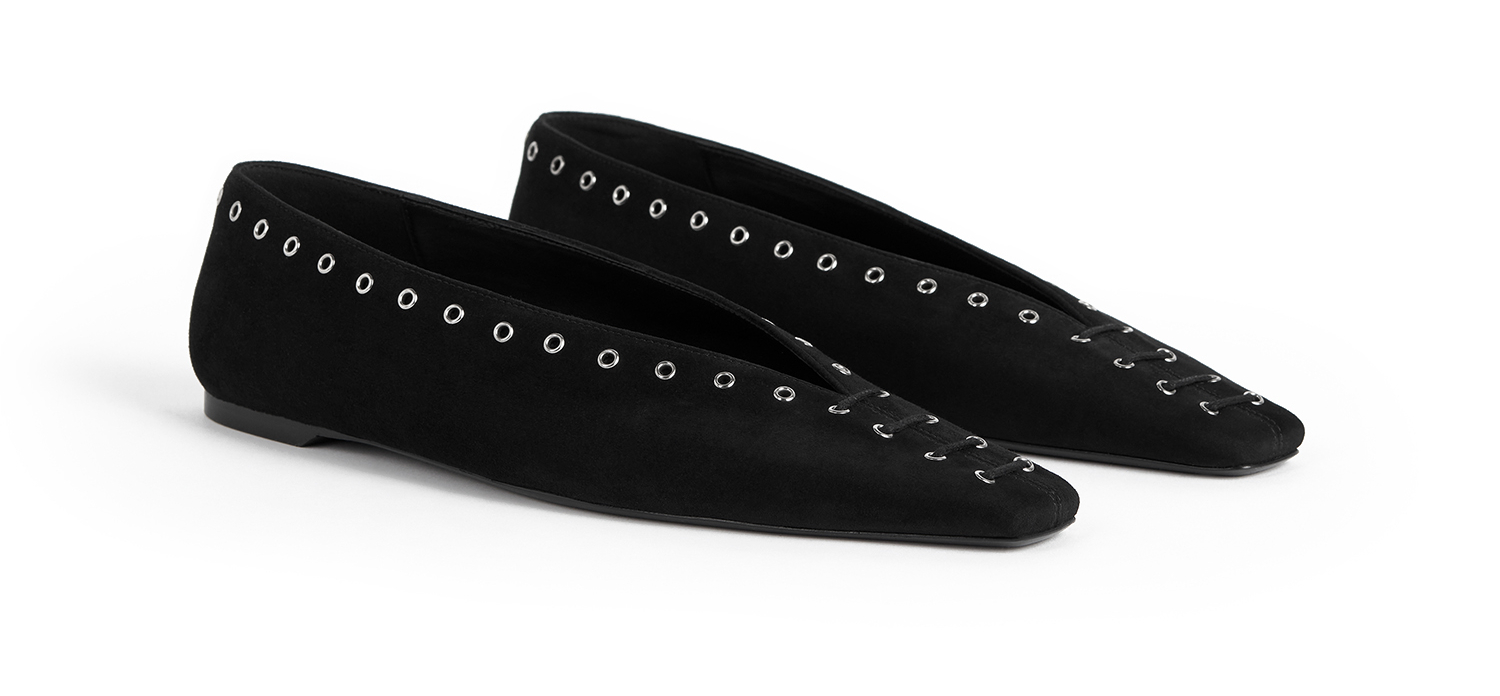 Rowena Suede Flats Ballerinas main image 0