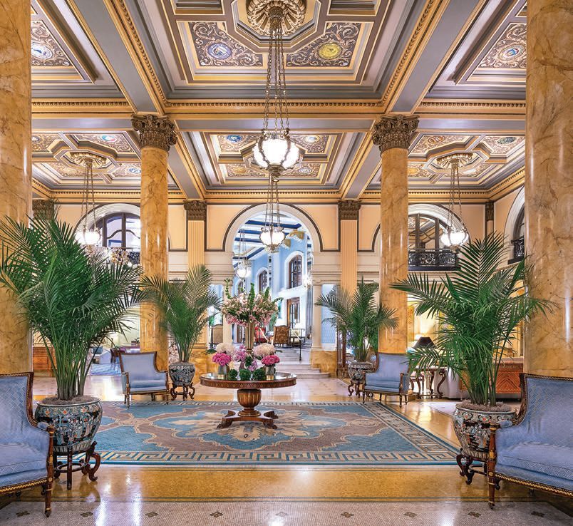 The lobby at the Willard Intercontinental PHOTO COURTESY OF BRAND