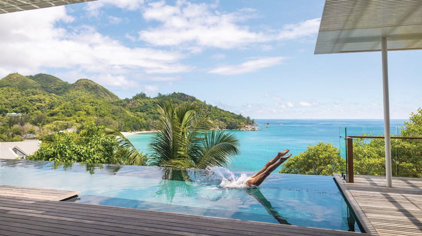 Set on the island of Félicité, Cheval Blanc Seychelles brings the brand’s signature elegance to the Indian Ocean PHOTO COURTESY OF BRAND