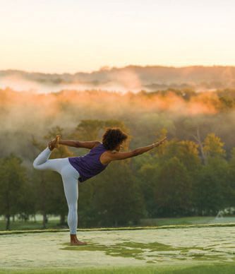 sunrise yoga at Lansdowne Resort. PHOTO COURTESY OF BRAND