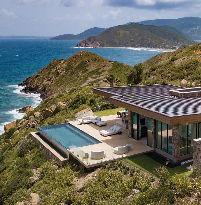 Quintessa, a five-bedroom private villa in the BVI PHOTO COURTESY OF BRAND