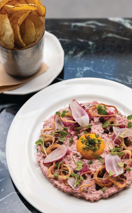 Prime beef tartare PHOTO BY JASON PERRY